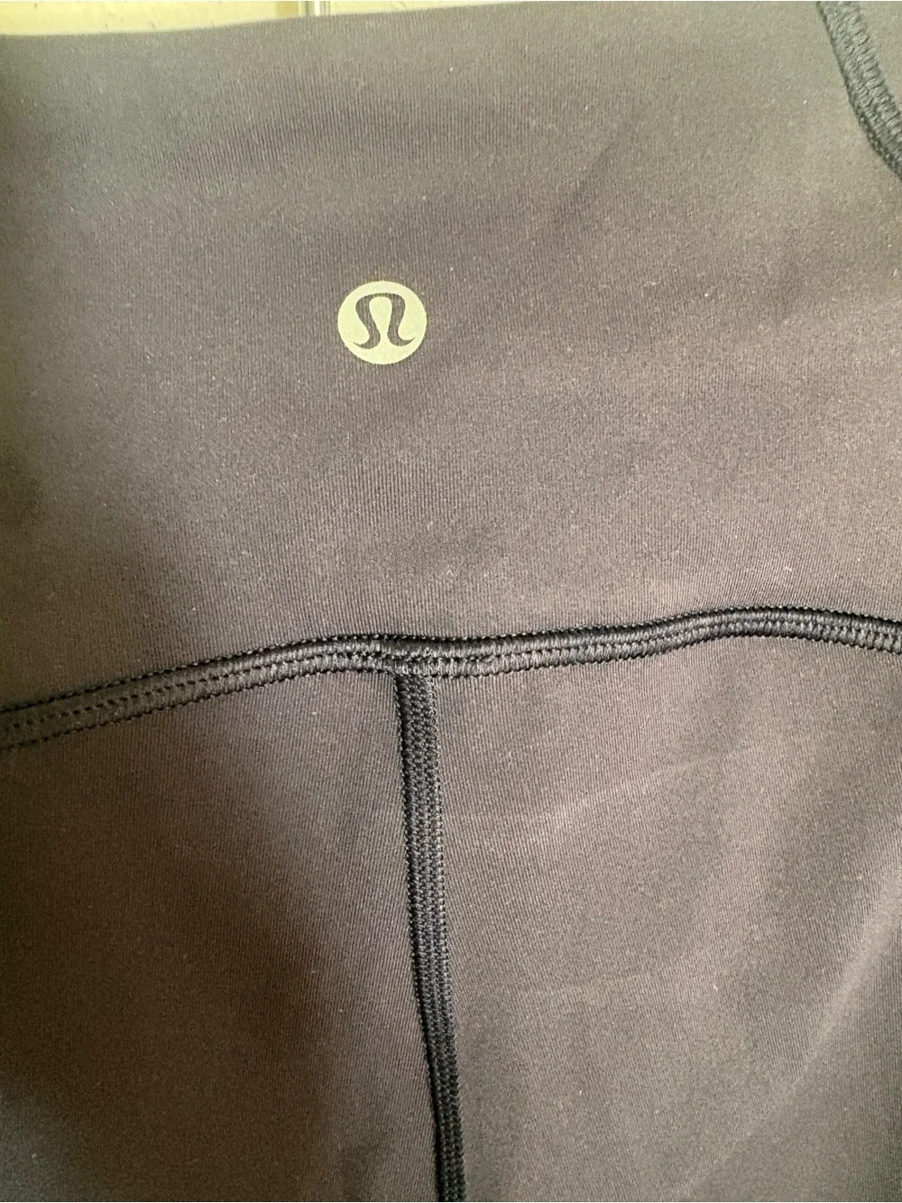 Lululemon Navy High Rise Mesh Panel Crop Leggings Size 10 Side Pockets